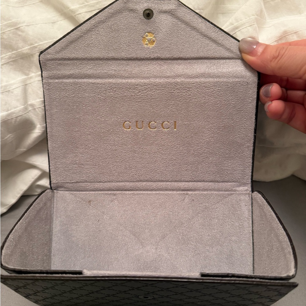 Gucci Brown Eyeglass/Sunglass Case